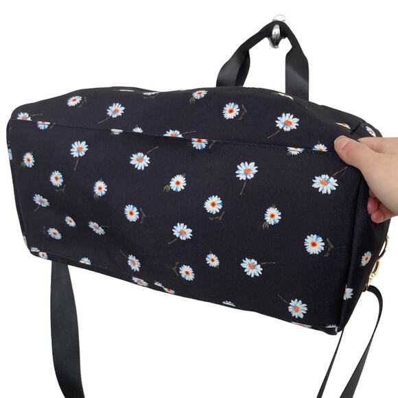 Alice + Olivia Daisy Print Black Tote Bag - Picture 2 of 7